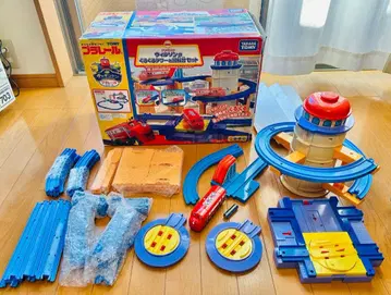 프라레일 윌슨의 빙글빙글 타워와 회전대 세트 채깅턴 차고