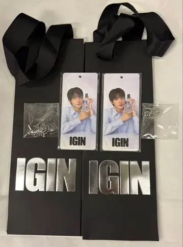 IGIN BTS JIN 프로듀스 넥 택 4개 x 2 + 백 2개