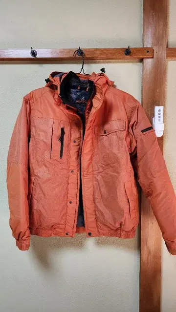 워크맨 오렌지 점퍼/블루종 후드 부착