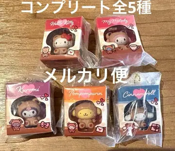 산리오 캐릭터즈 미니어처 패키지 컬렉션 컴플리트 전 5종