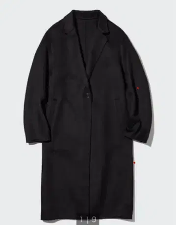 유니클로 더블 페이스 롱 코트 XL 블랙