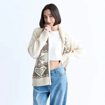 [ 미사용 새상품 ] ROXY 플라워 무늬 코위찬 니트 S