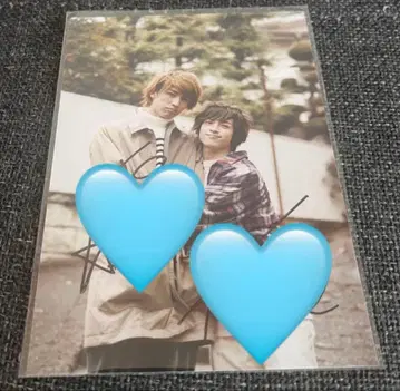 아쿠츠 진아이 이사카 이쿠미 친필 사인 포함 브로마이드 3장 세트