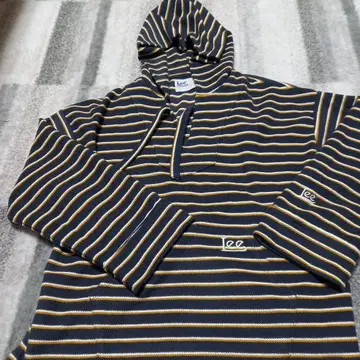 Lee 스트라이프 후드 부착 후드티 S 사이즈