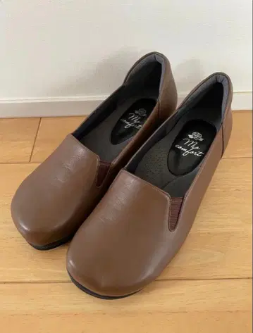 5E 미오컴포트 여성용 펌프스 외반모지 넓은 폭 천연 가죽 넉넉한