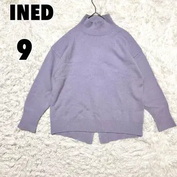 INED 이네드 (9) 하이넥 니트 스웨터 캐시미어 혼방