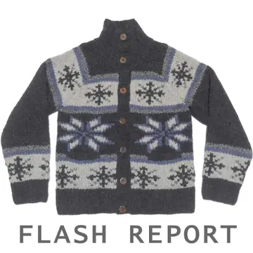 플래시 리포트 FLASH REPORT 울 카우친 스웨터