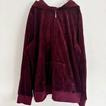 made for life 버건디 풀 집업 후드 부착 후드티 벨로아