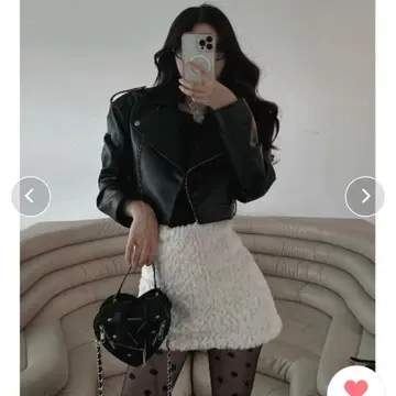 Darich 스무스 퍼 미니 스커트 다리치