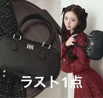 darich DD 로고 가죽 핸드백