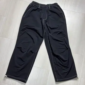 Cheer's 치어스 나일론 팬츠 벌룬 와이드 팬츠 블랙