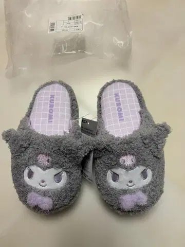 쿠로미 키즈 슬리퍼 페이스 얼굴형 어린이용 룸슈즈 산리오