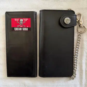 CREAM SODA 가죽 장지갑 2세트