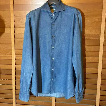 ORIAN 오리안 슬림 핏 데님 셔츠 40