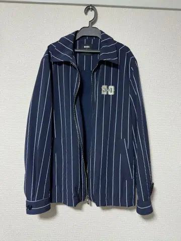 BOSS x SHOHEI OHTANI 스트라이프 봄버 자켓