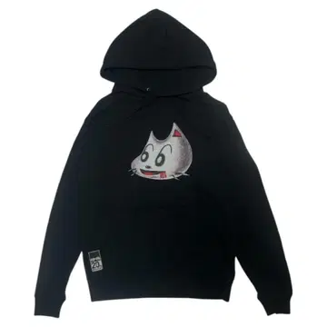 새상품급 특촬물 (오츠키 켄지) x 하카바노가로 바키 프린트 후드티 블랙