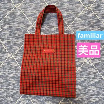 familiar 파밀리아 여성용 토트백 핸드백 체크 무늬