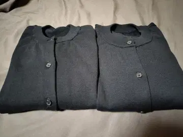 slattgir 코튼 크루넥 가디건 2개 4L