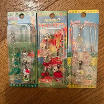 헬로키티 스트랩 세트 3개