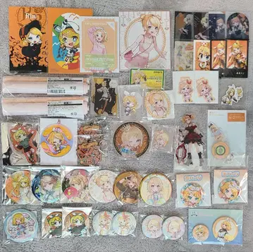 카가미네 린 캔뱃지 아크릴 스탠드 기타 묶음 판매