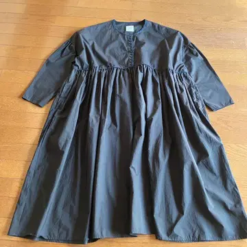 새상품급 (g) 그램 롱 원피스 블랙 프리 사이즈 일본제 넉넉한 사이즈