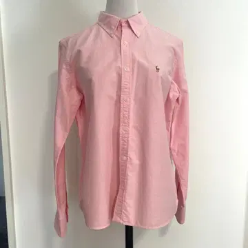 랄프 로렌 버튼 다운 긴팔 셔츠 여성용 5f 핑크