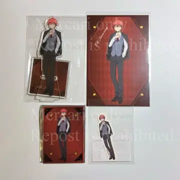 암살교실 KARATZ 카라츠 아크릴 스탠드 카드 4점 아카바네 카르마