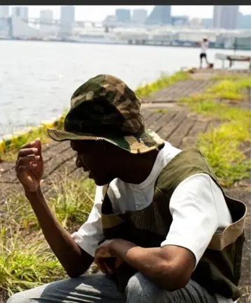 HUNTISM 4 패널 카모플라쥬 마운틴햇