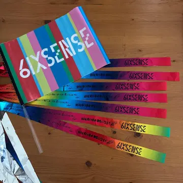 6IXSENSE 플래그 은색 테이프 7개 GENERATIONS LIVE