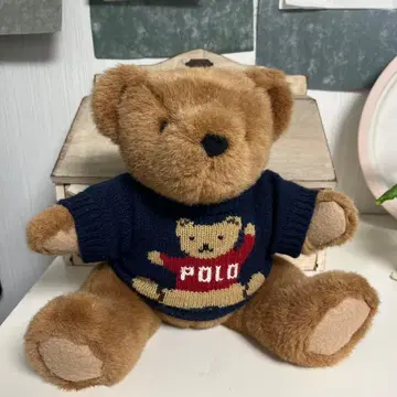 랄프 로렌 봉제 인형 곰 폴로 POLO