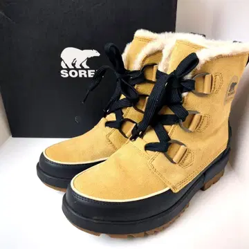 SOREL 스노우 부츠 25cm Tivoli 여성용 카멜 보아