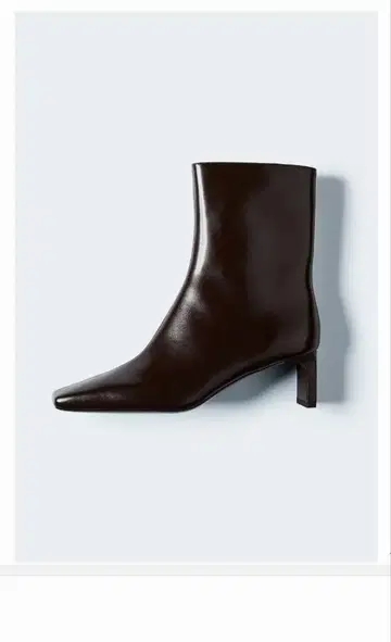 H&M 힐 앵클부츠 다크 브라운