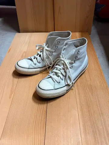 CONVERSE 화이트 스니커즈 25cm