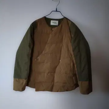 ZUCCa 노카라 다운 자켓 브라운 올리브