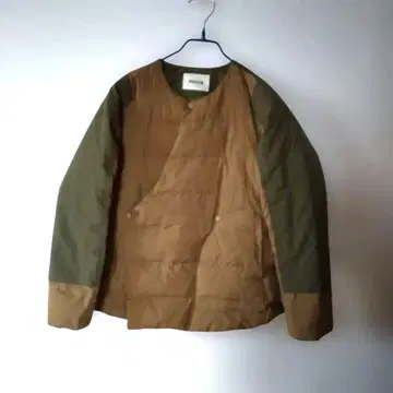 ZUCCa 노카라 다운 자켓 브라운 올리브