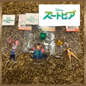 [새상품] 주토피아 아크릴 키링 3개 세트