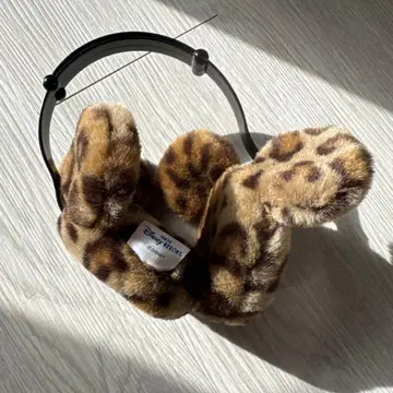 도쿄 디즈니 리조트 미키 귀도리 귀마개 레오파드 무늬