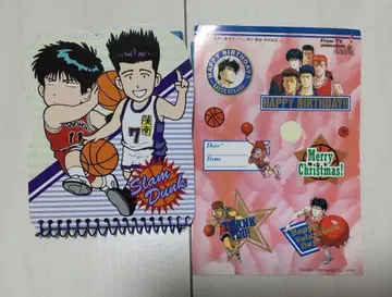 슬램덩크 메모장 씰 스티커 세트 헤이세이 레트로 당시 물품