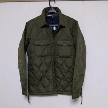 택 포함 taion 퀼팅 자켓 다운 셔츠