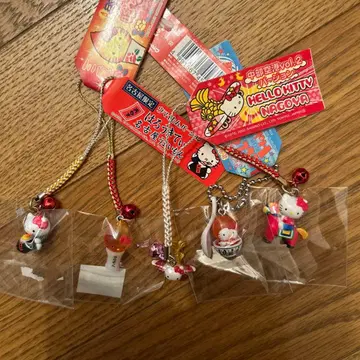 헬로키티 스트랩 5개 세트