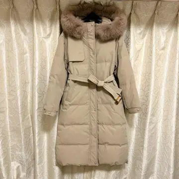 셀렉샵 엘레강트 퍼 다운 코트 롱다운