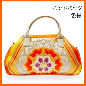 오비지 핸드백 오렌지 계열 1점