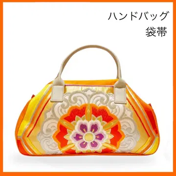 오비지 핸드백 오렌지 계열 1점