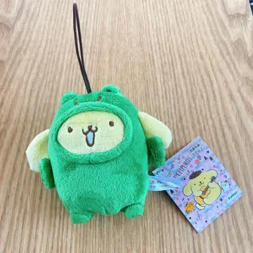 미사용 택 포함 산리오 폼폼푸딩 친구 인형옷 마스코트 개구리