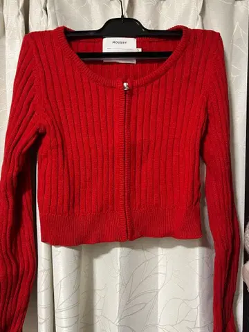 moussy 빨간색 니트