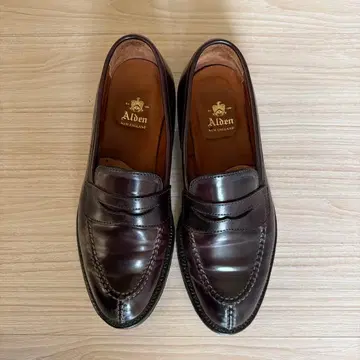 Alden NST 로퍼 다크 버건디 7.5