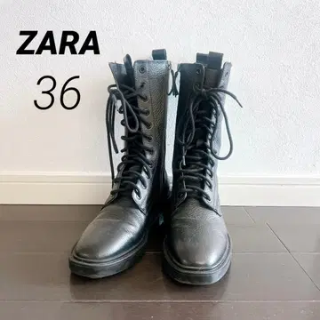 [ 새상품급 ] 자라 레이스업 부츠