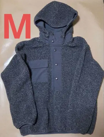 ENGINEERED GARMENTS GU 보아 플리스 스냅 후드티 M