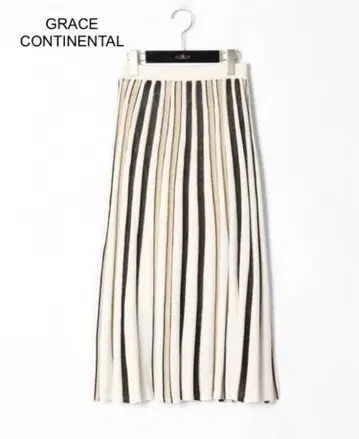 GRACE CONTINENTAL 스트라이프 니트 스커트