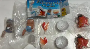 못 헤엄치는 거대 도롱뇽 시크릿 금붕어/해수욕장 4개 세트